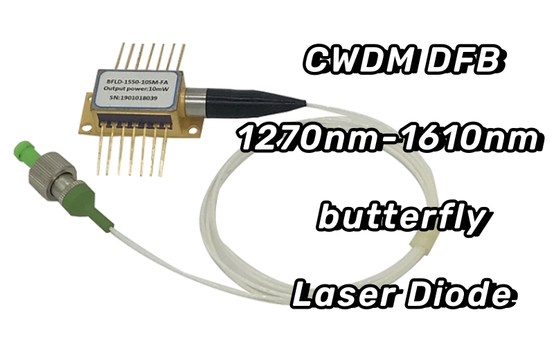 CWDM(1270nm-1610nm)1625nm 1650nm DFB 14PIN 버터플라이 레이저 다이오드